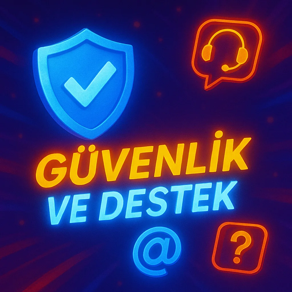 Kalkan ve destek simgeleriyle güvenlik teması